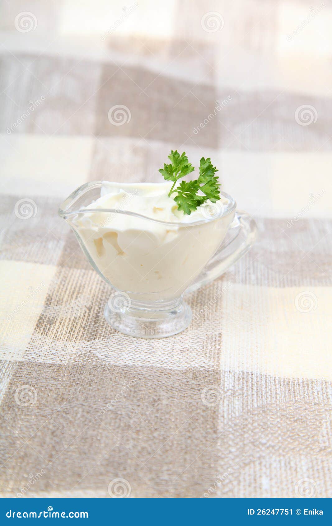 White cream sauce stock image. Image of dessert, dish 26247751