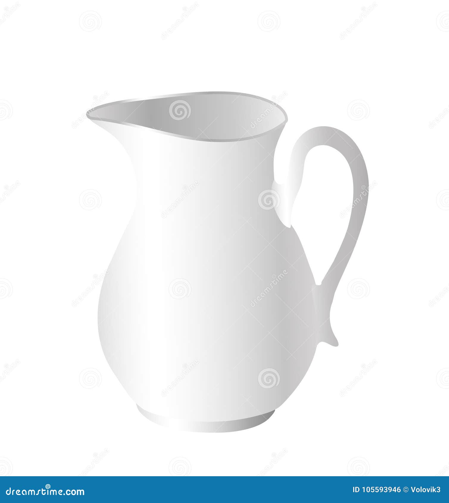 Download White creamer for coffee. stock vector. Illustration of ...