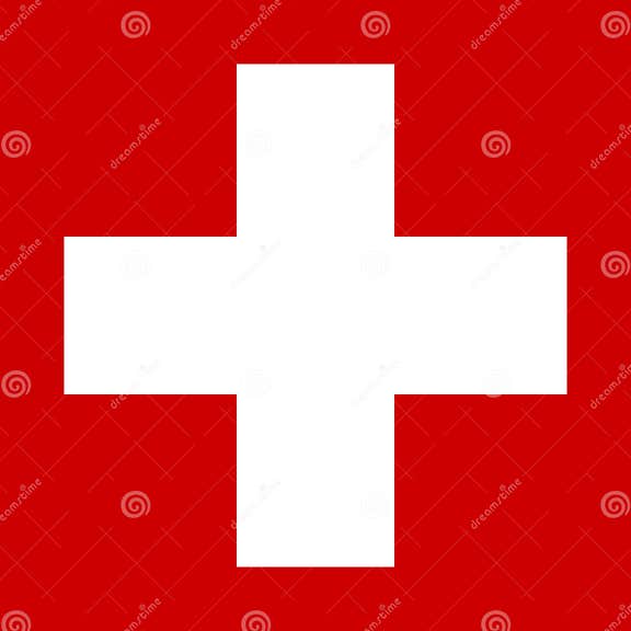 White Cross on Red Background Vector Stock Vector Illustration of label, life 164542323