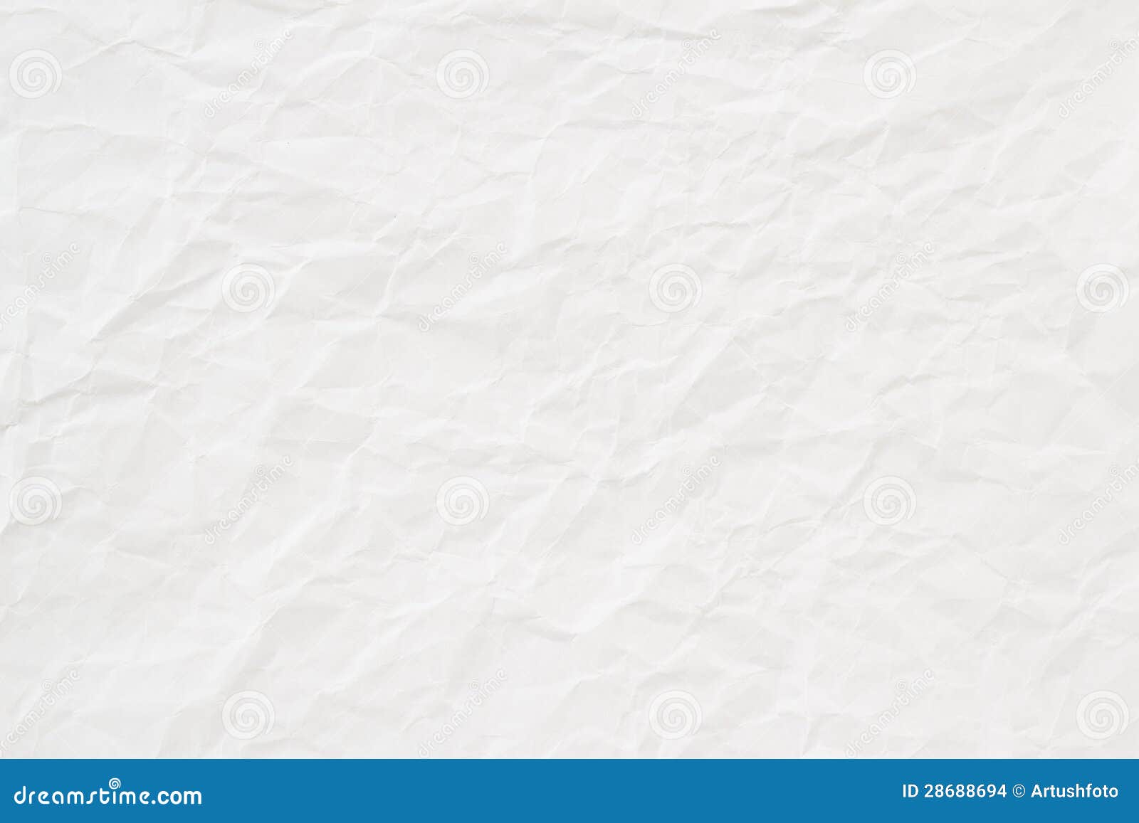 white crumpled paper texture or background