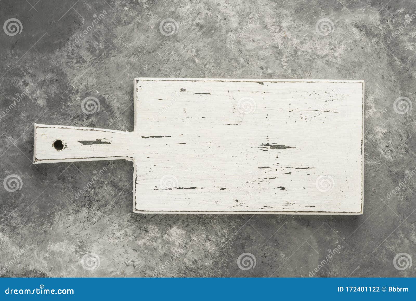 White Cutting Board on a Gray with Copy Space Stock Photo Image of
