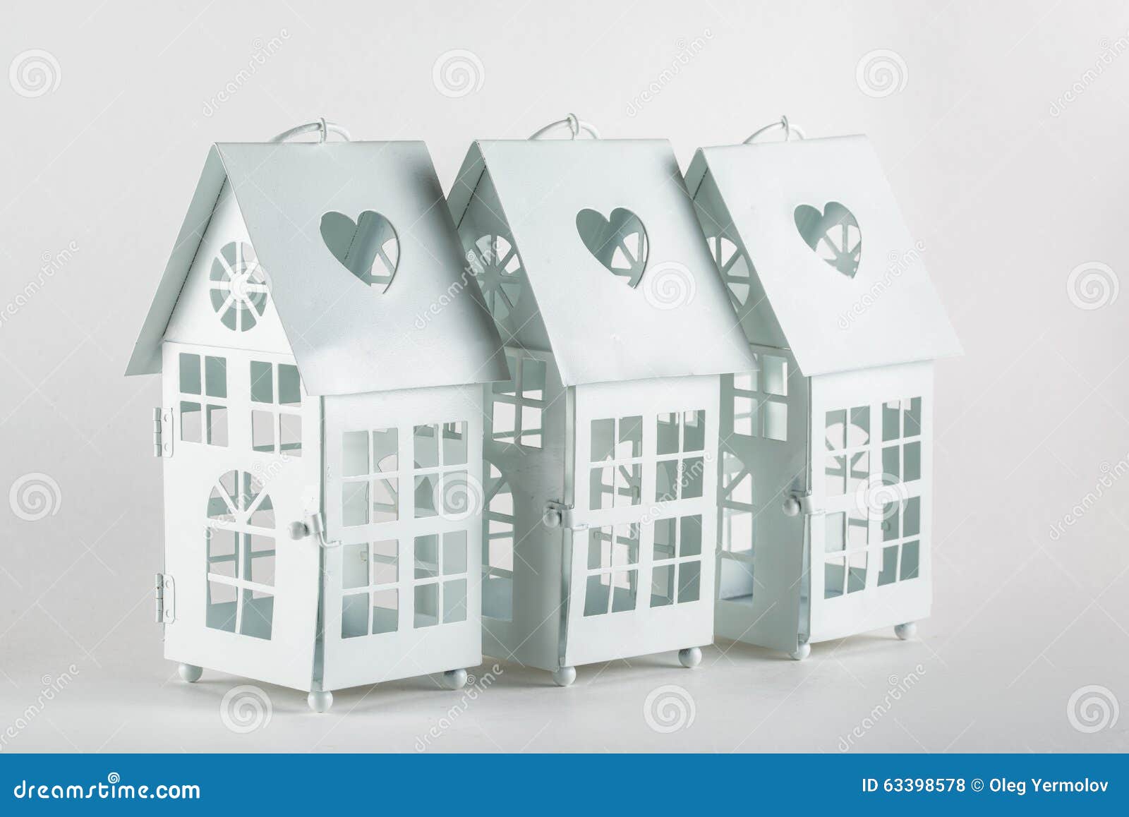 White decorative houses stock photo. Image of white, relax 63398578
