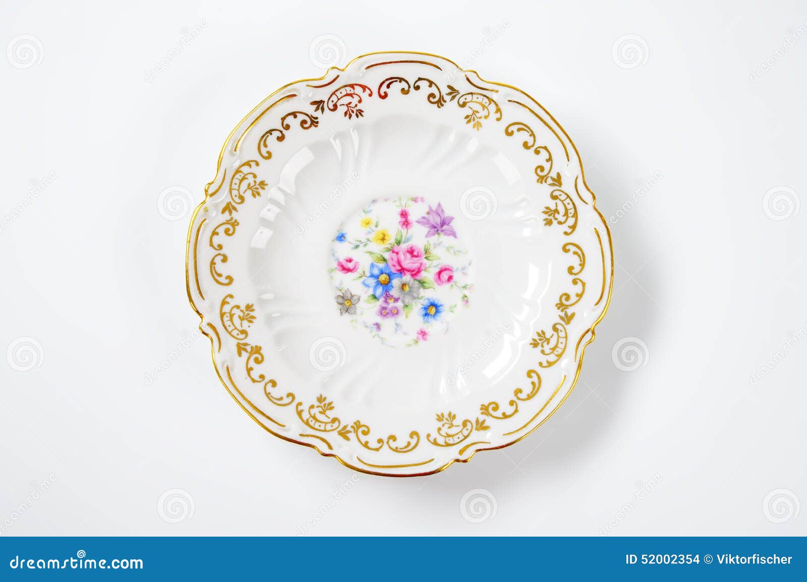 White decorative plate stock photo. Image of colorful 52002354