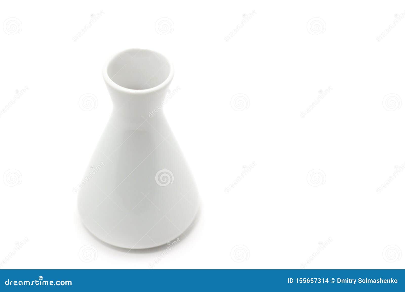 White Decorative Vase Isolated on White Background Stock Photo - Image ...