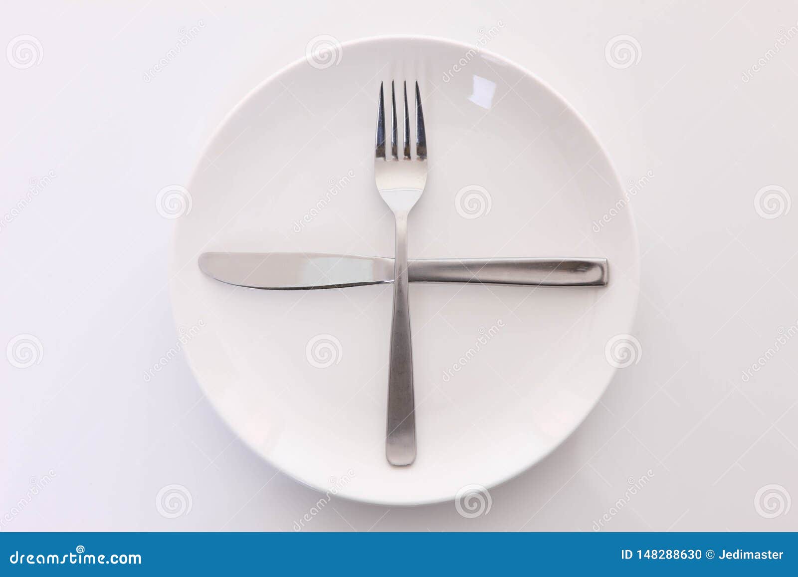 White Dish on the White Table with Cutlery Meaning READY for NEXT PLATE Stock Photo Image of
