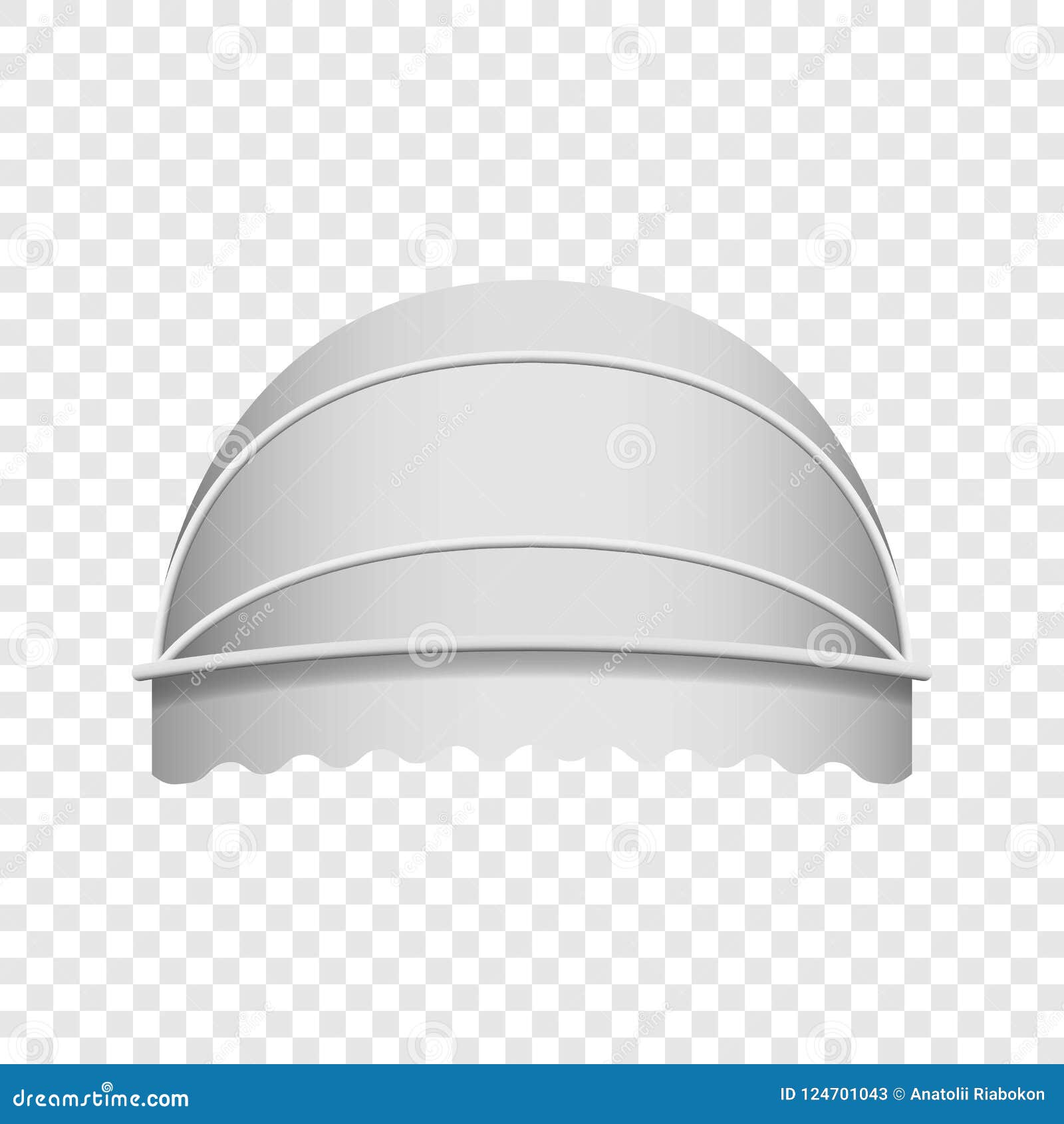 Download White Dome Awning Mockup, Realistic Style Stock Illustration - Illustration of cafe, circus ...