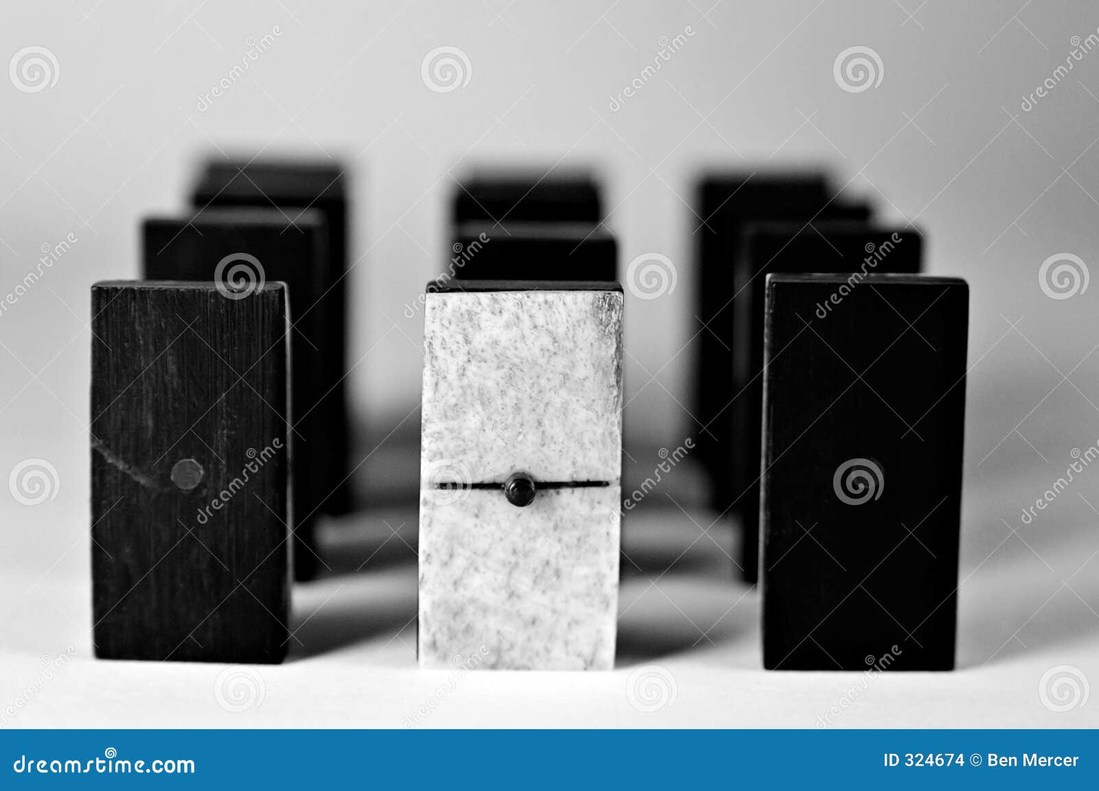 white domino