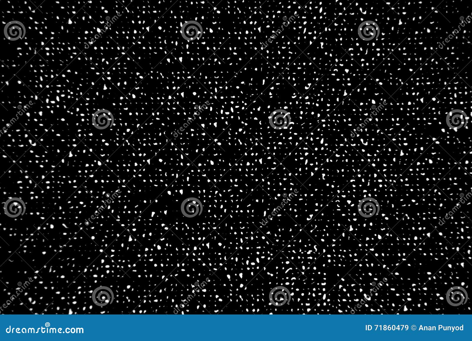 White Dot on Black Background for Abstract Background and Texture Stock