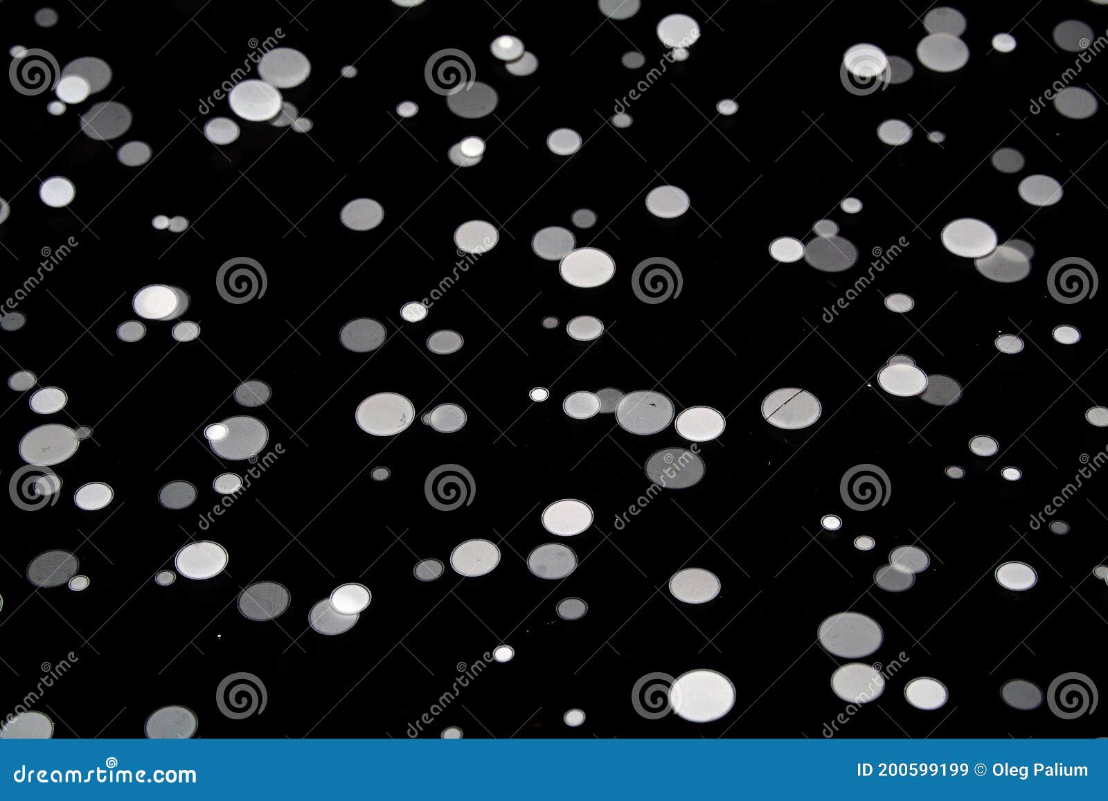 White Dots on Black Background Stock Image Image of christmas