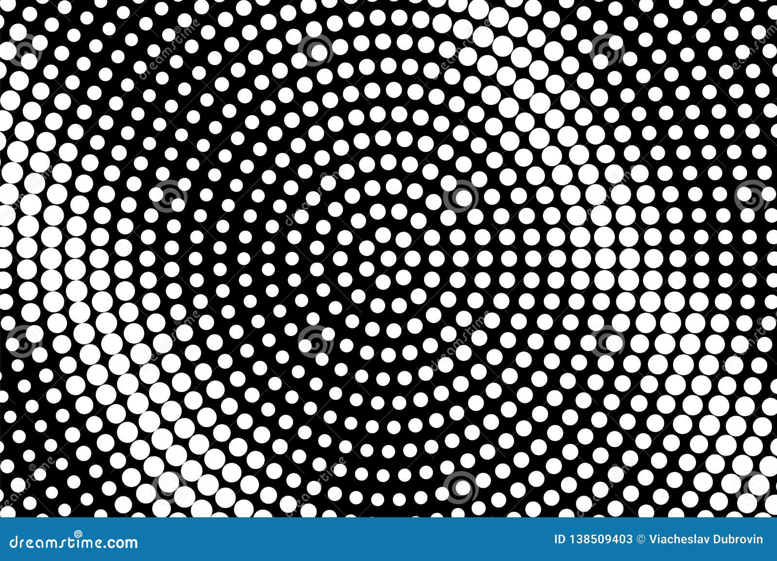 White Dots on Black Background. Distressed Halftone Vector Texture