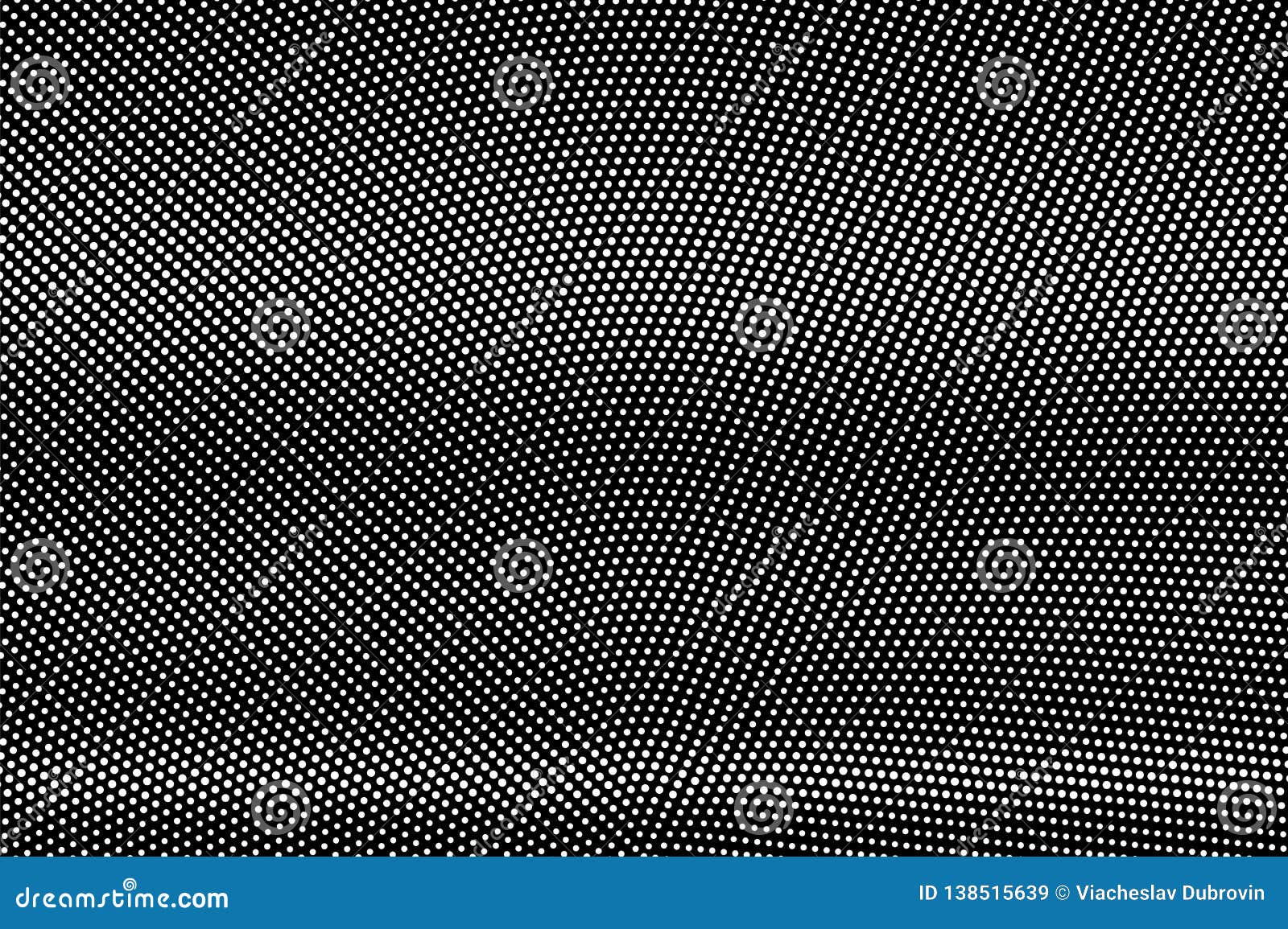 White Dots on Black Background. Frequent Small Halftone Vector Texture ...