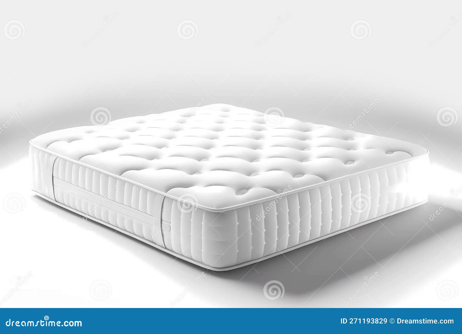 white double sided queen sized plush pocketed. generative ai 