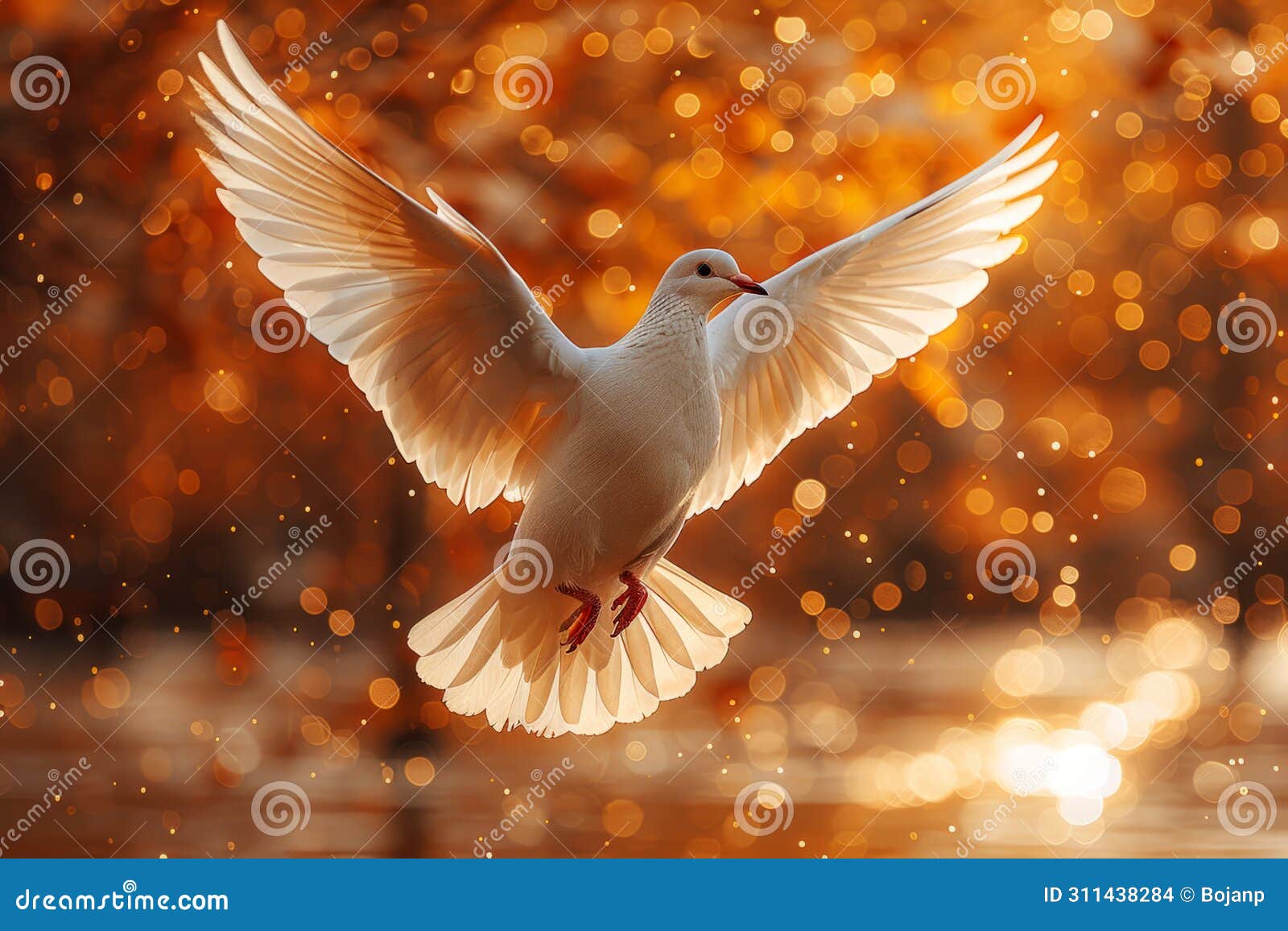 The White Dove Representing the Holy Spirit. AI Generative Stock ...