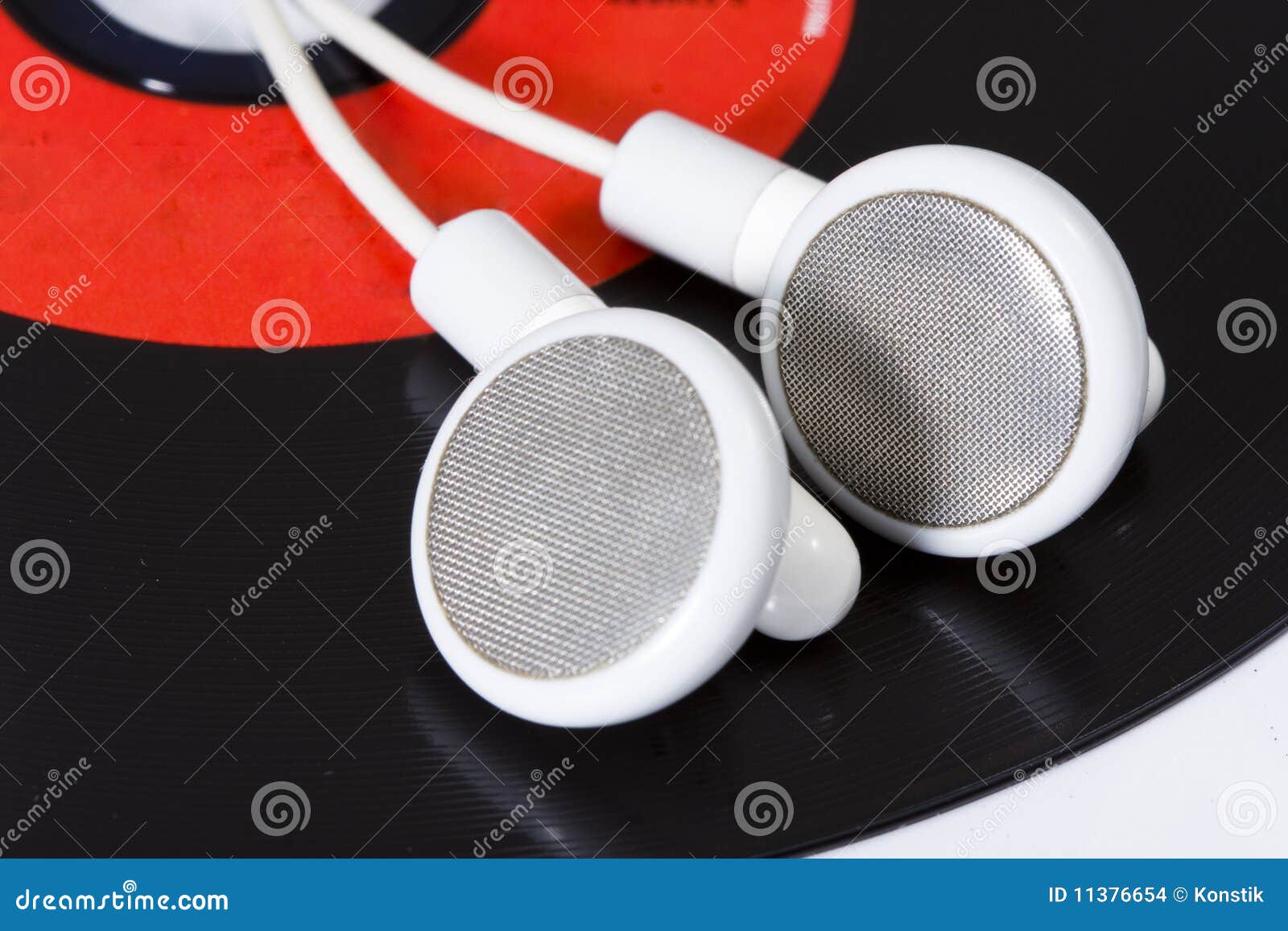 White earphone stock photo. Image of black, accessory 11376654
