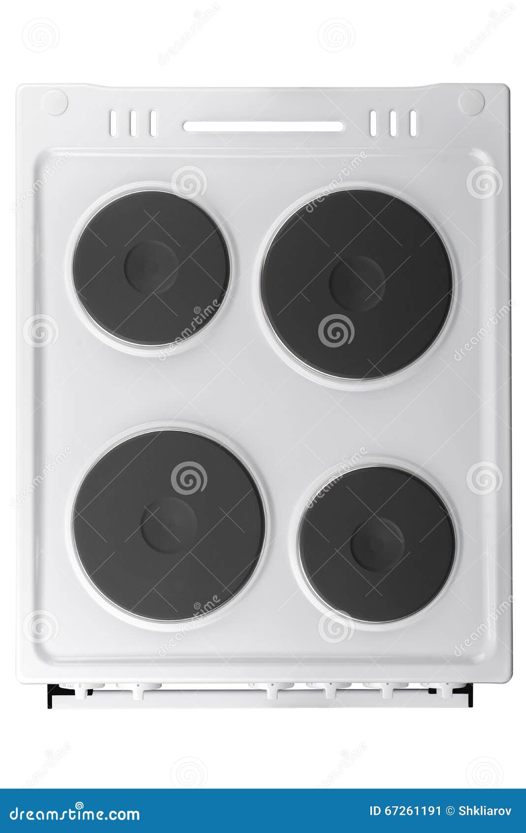 White Electric Stove Isolated on a White Background Stock Image Image