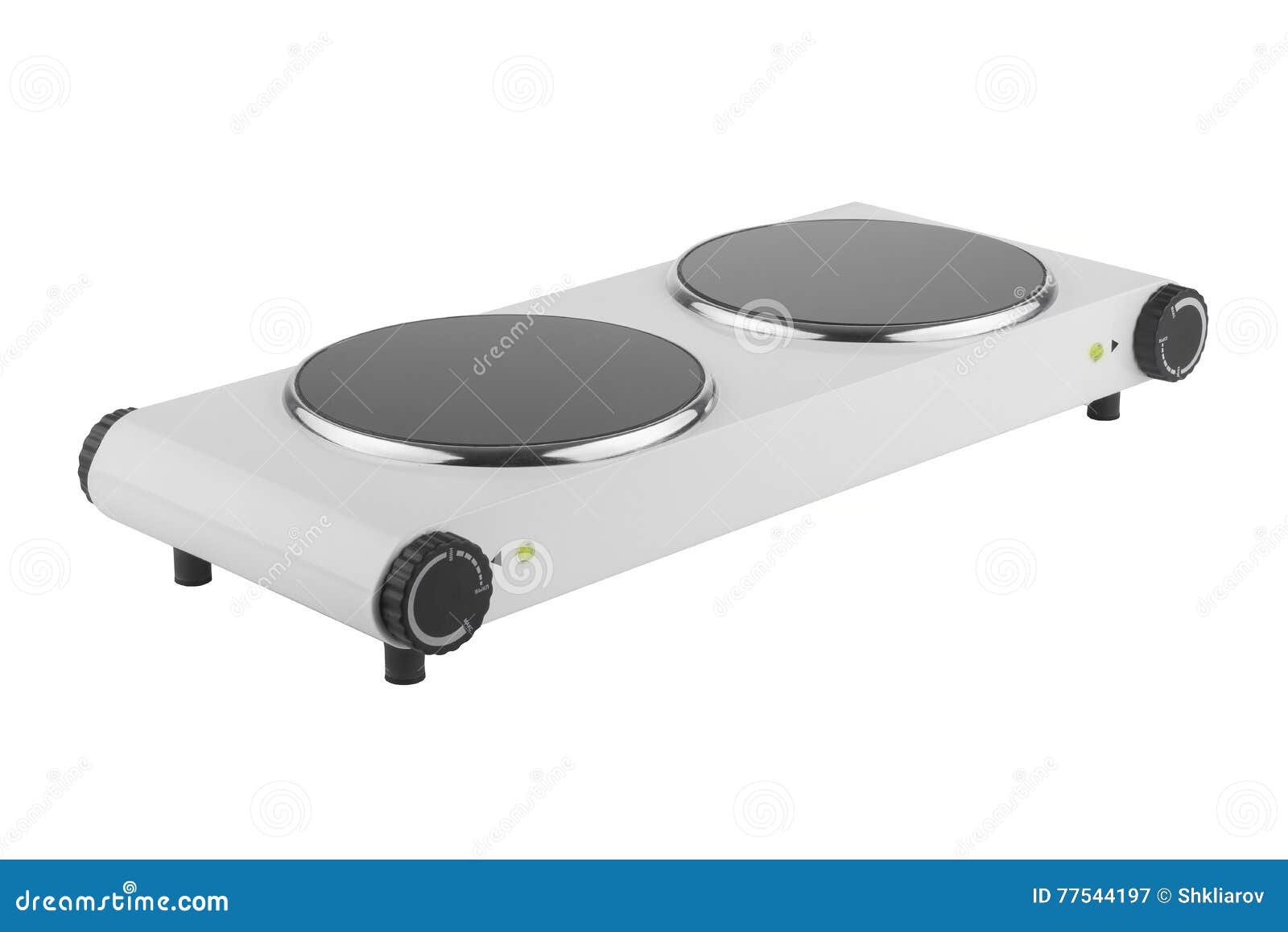 White Electric Stove Isolated on a White Background Stock Image Image