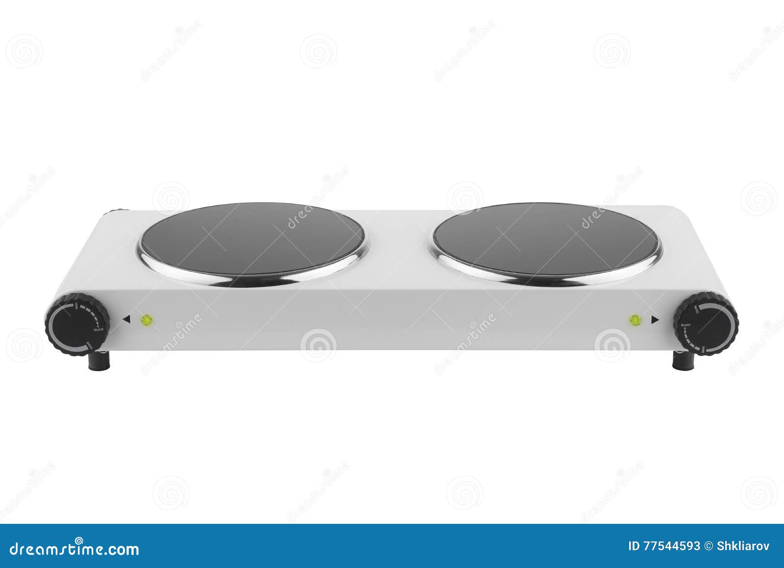 White Electric Stove Isolated on a White Background Stock Image Image