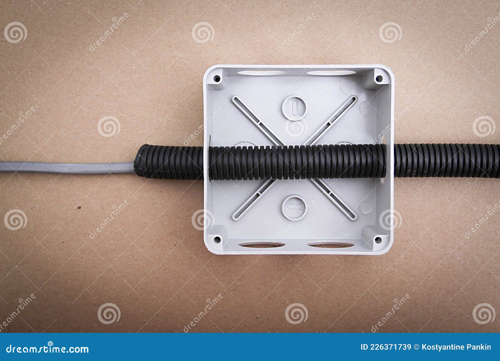 White Electrical Junction Box Stock Image Image of isolated