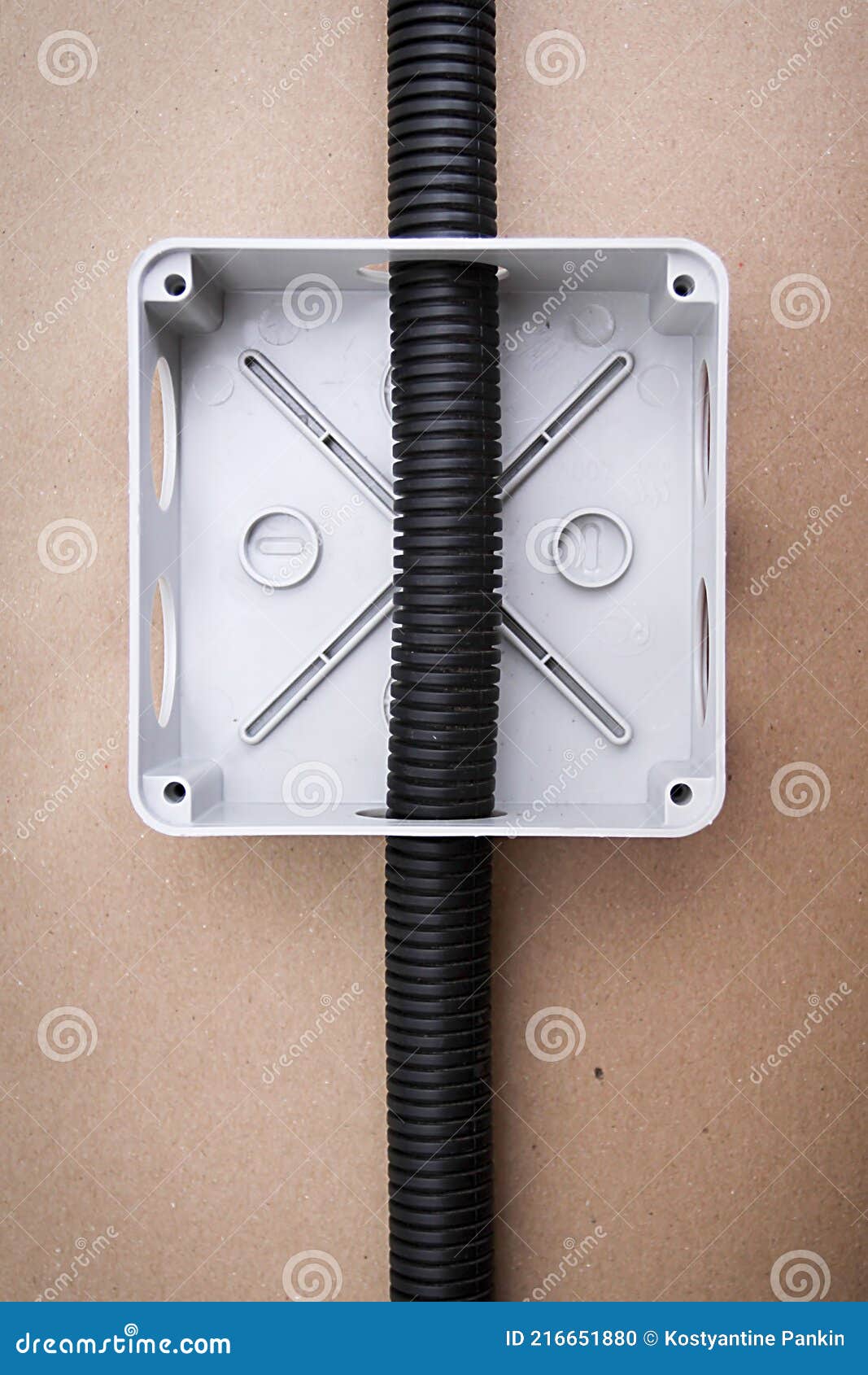 White Electrical Junction Box Stock Photo Image of isolated