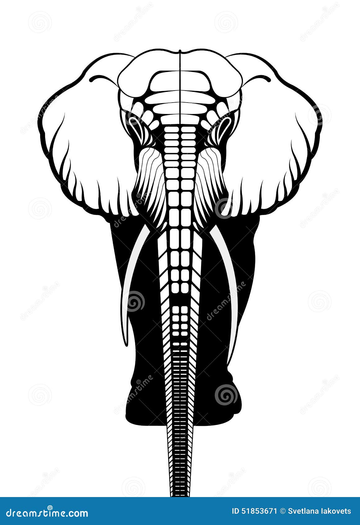 White Elephant Silhouette Animal Stock Illustration ...