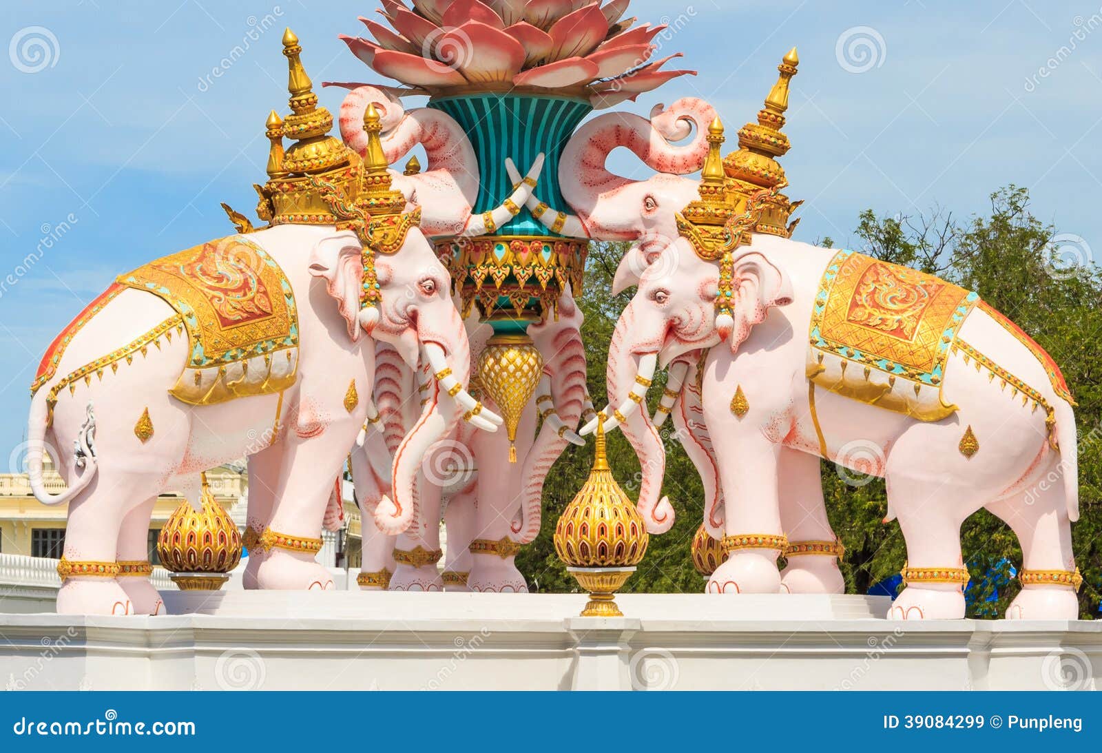 White elephant statue stock image. Image of believe - 100645271