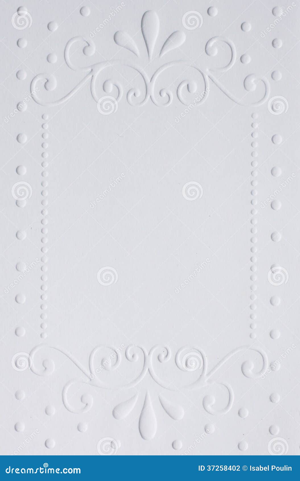 white embossed paper