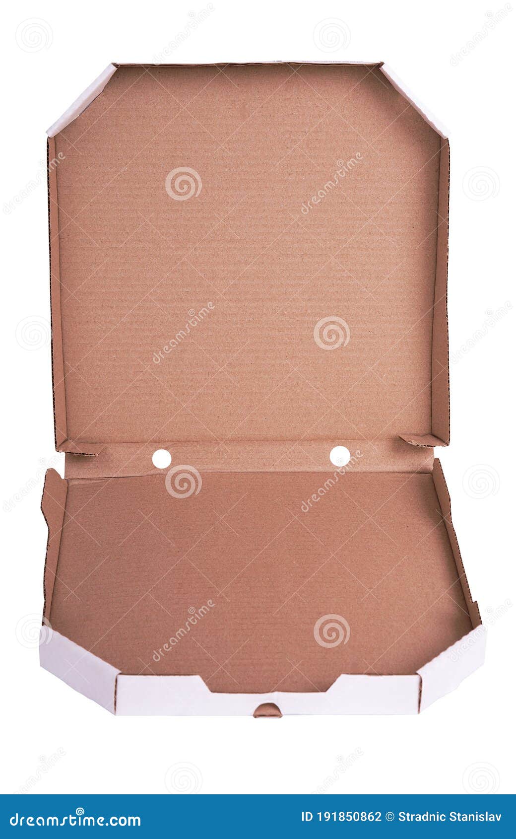 Download White Empty Open Pizza Box Isolated On White Background ...