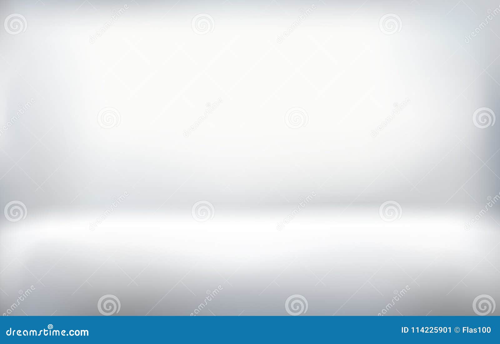 white empty studio, room with light from top, gradient background.