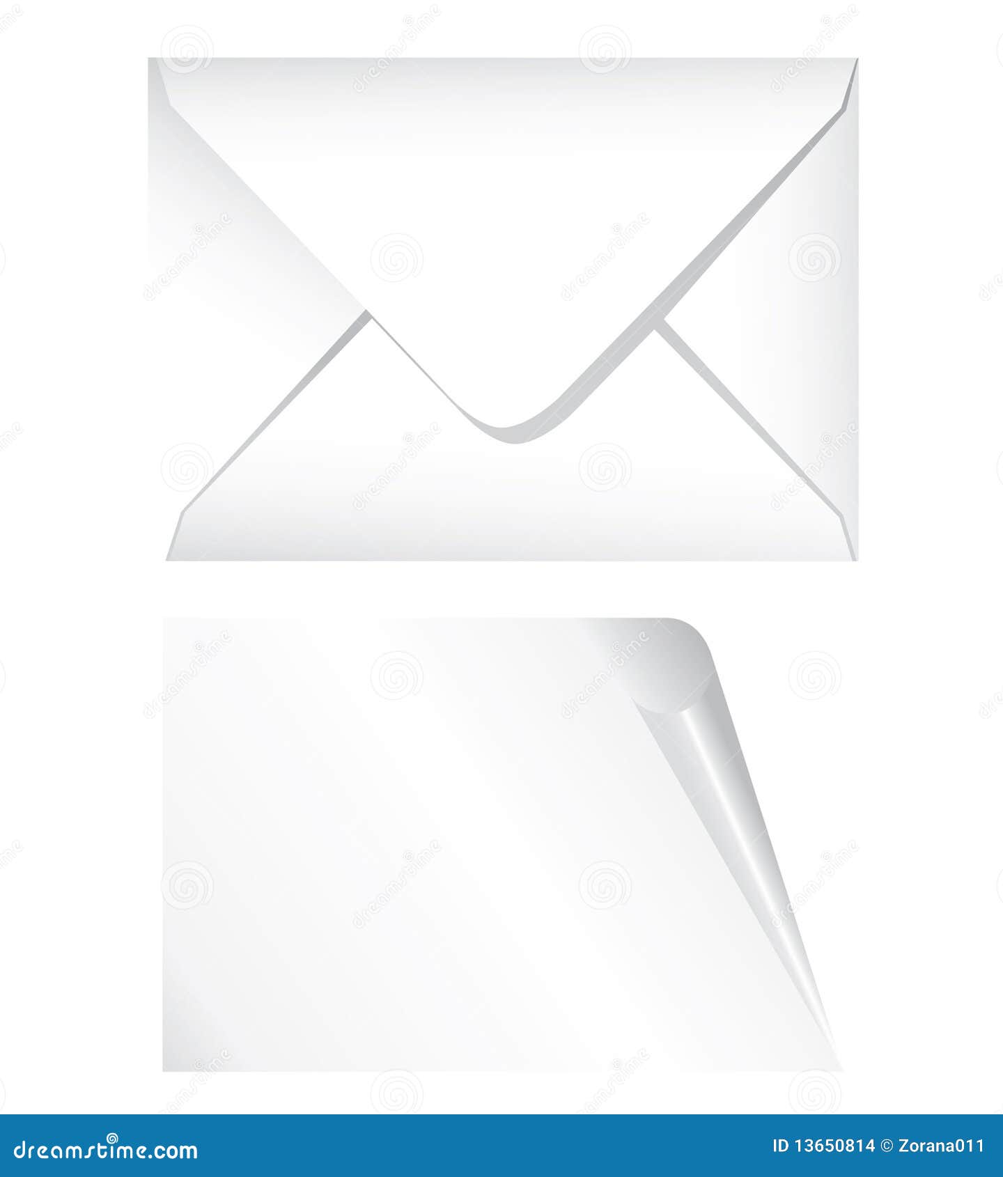 White envelope stock vector. Illustration of mail, mailing 13650814