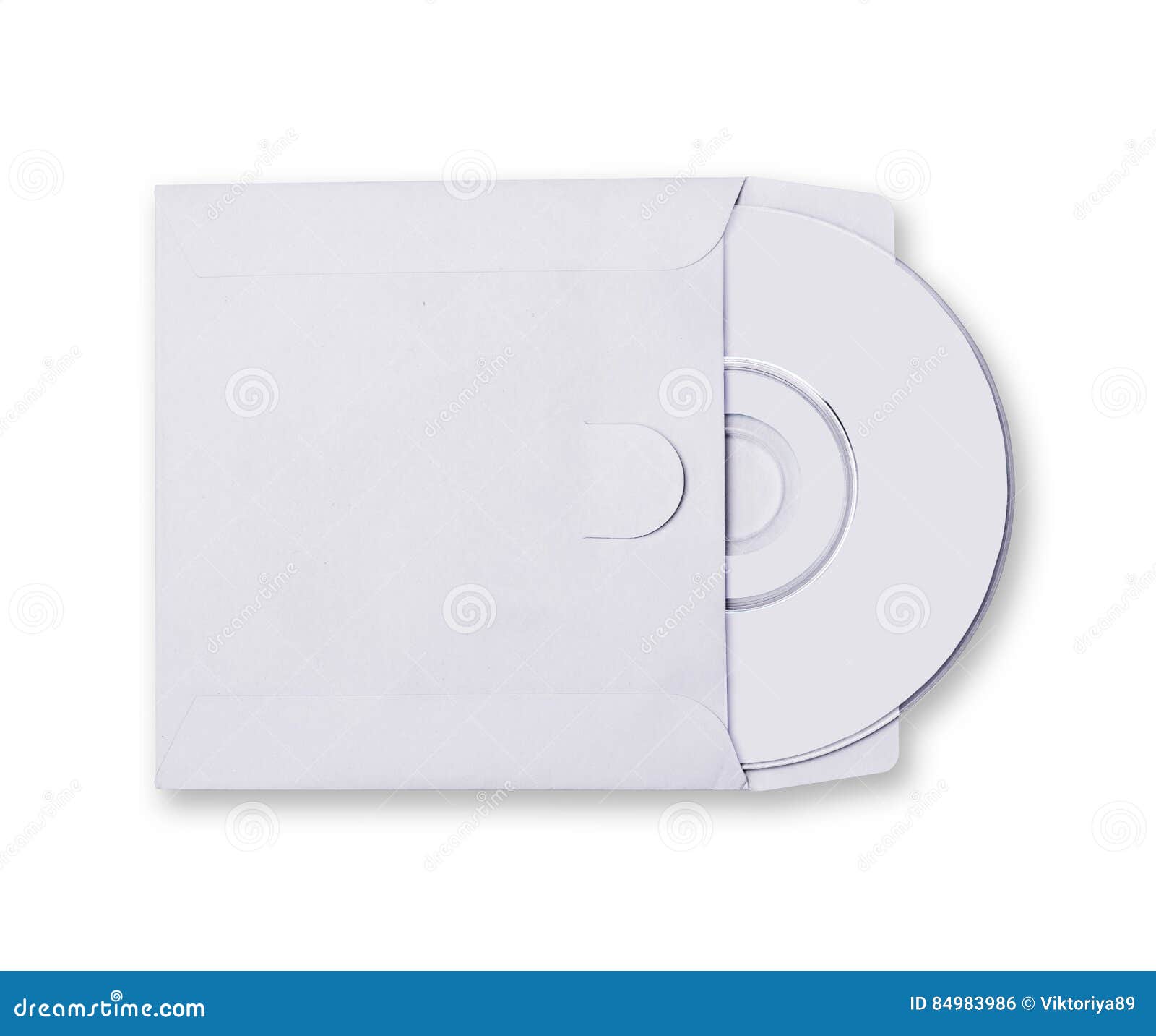 White Envelope with Cd Disk Stock Photo Image of business, cardboard