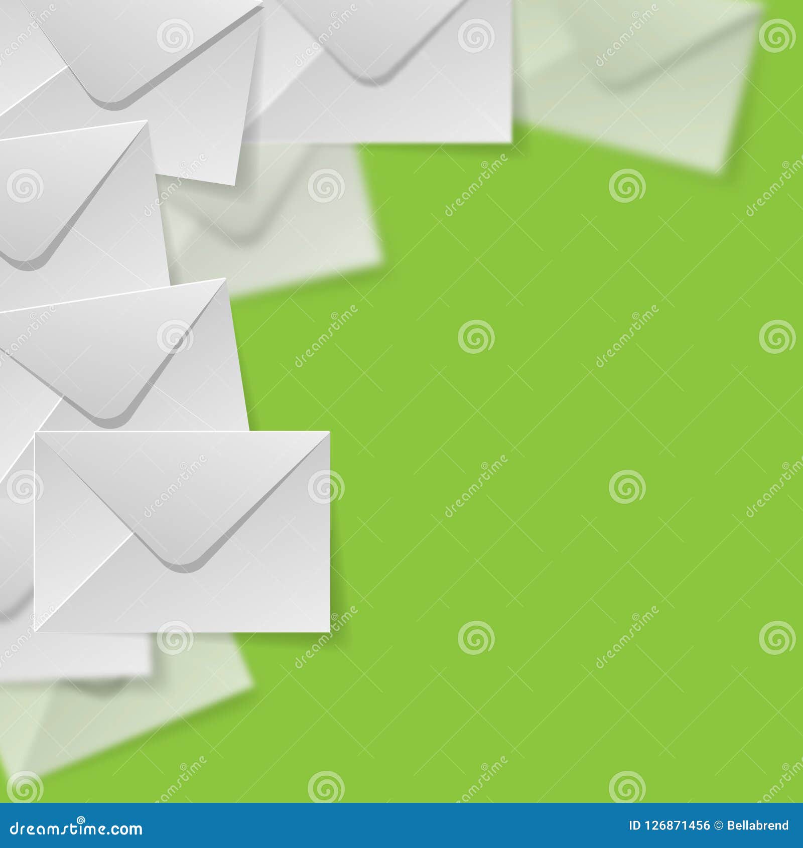 Envelopes With Green Checkmark And Red Cross. Approved Letter