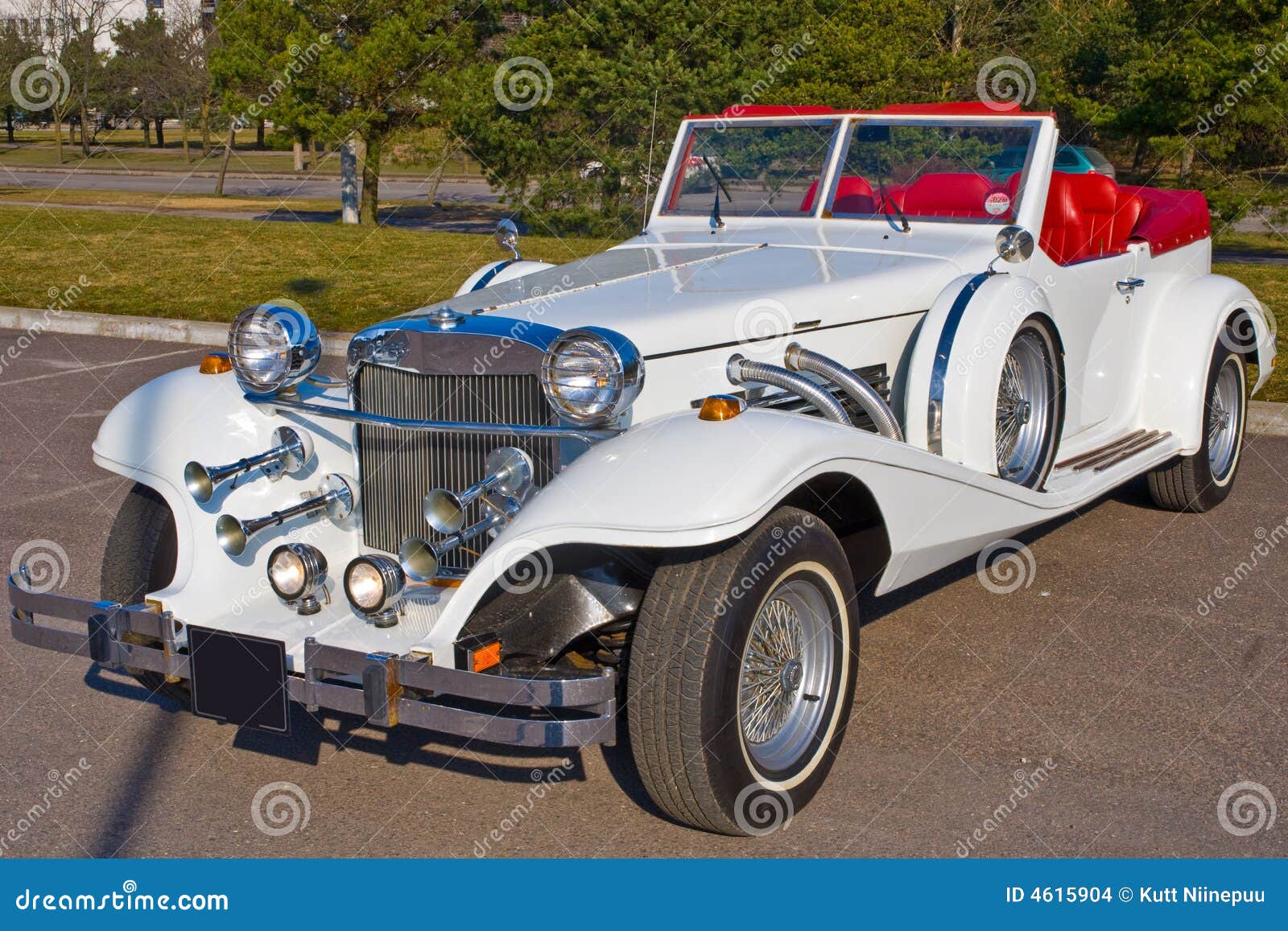 white excalibur car
