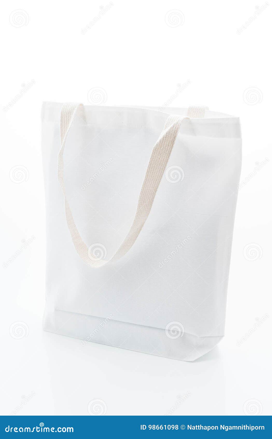 White fabric bag stock photo. Image of environment, natural 98661098