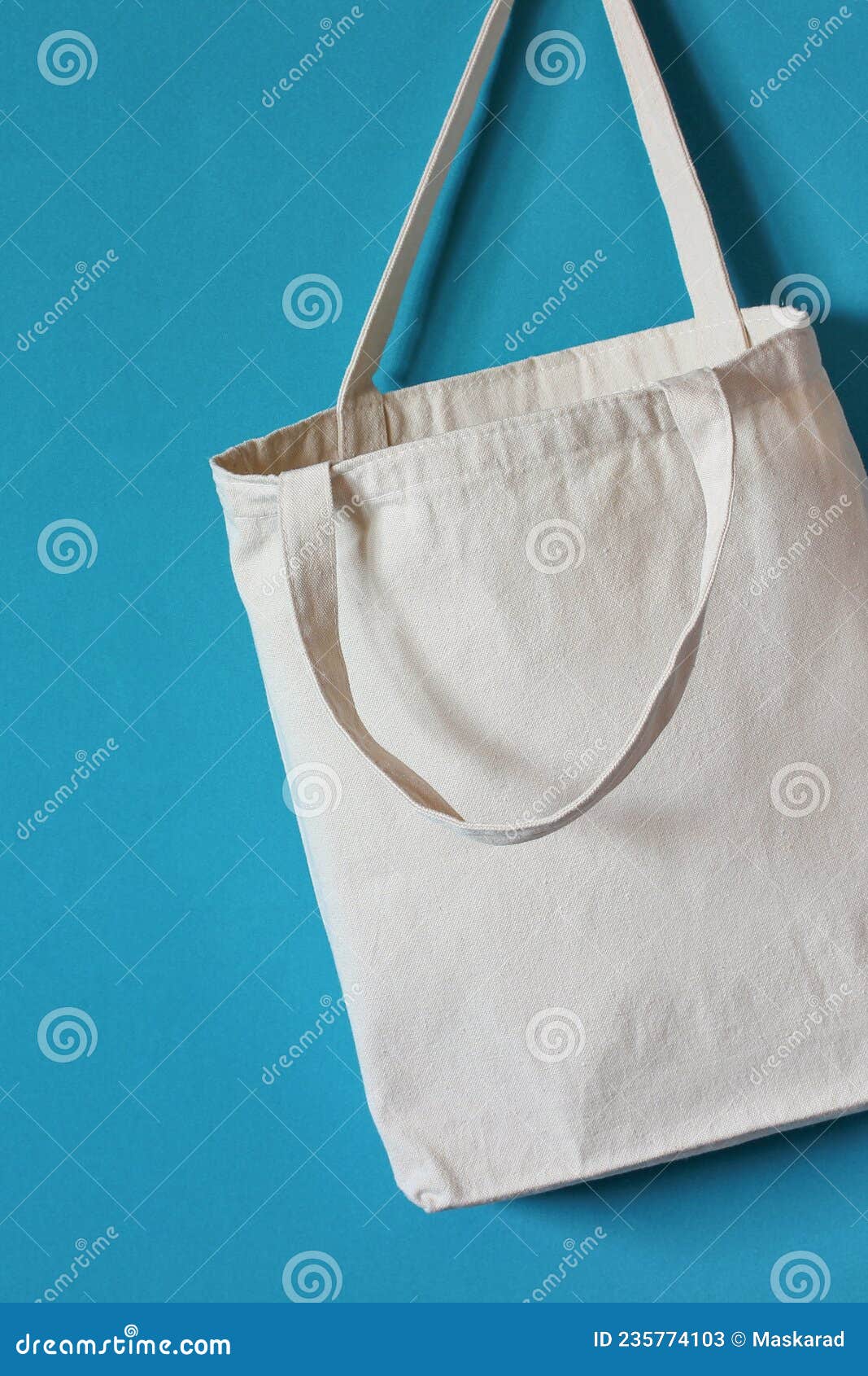 White Fabric Bag without a Pattern Stock Image Image of empty