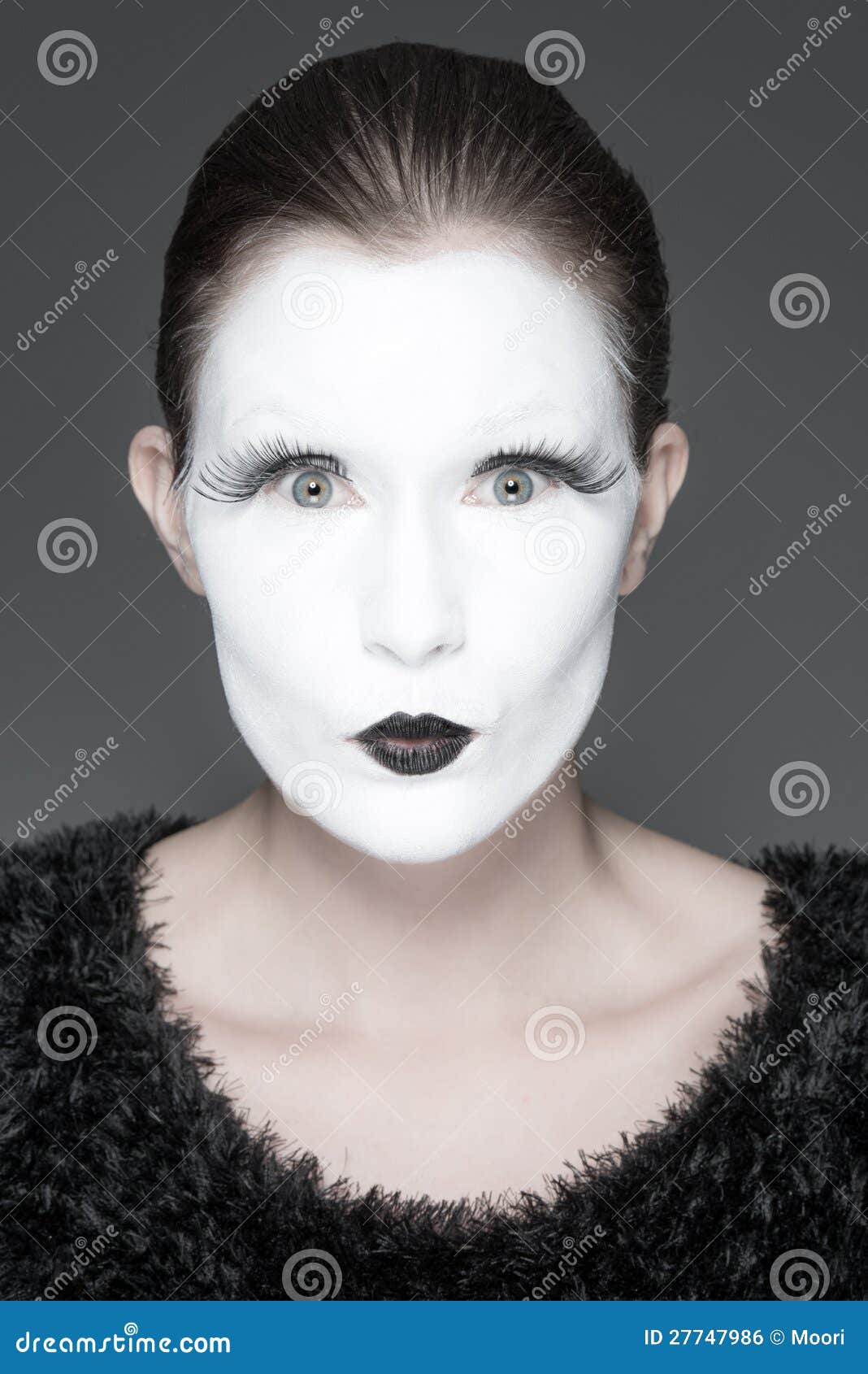 White face girl stock photo. Image of makeup, whiteface - 27747986