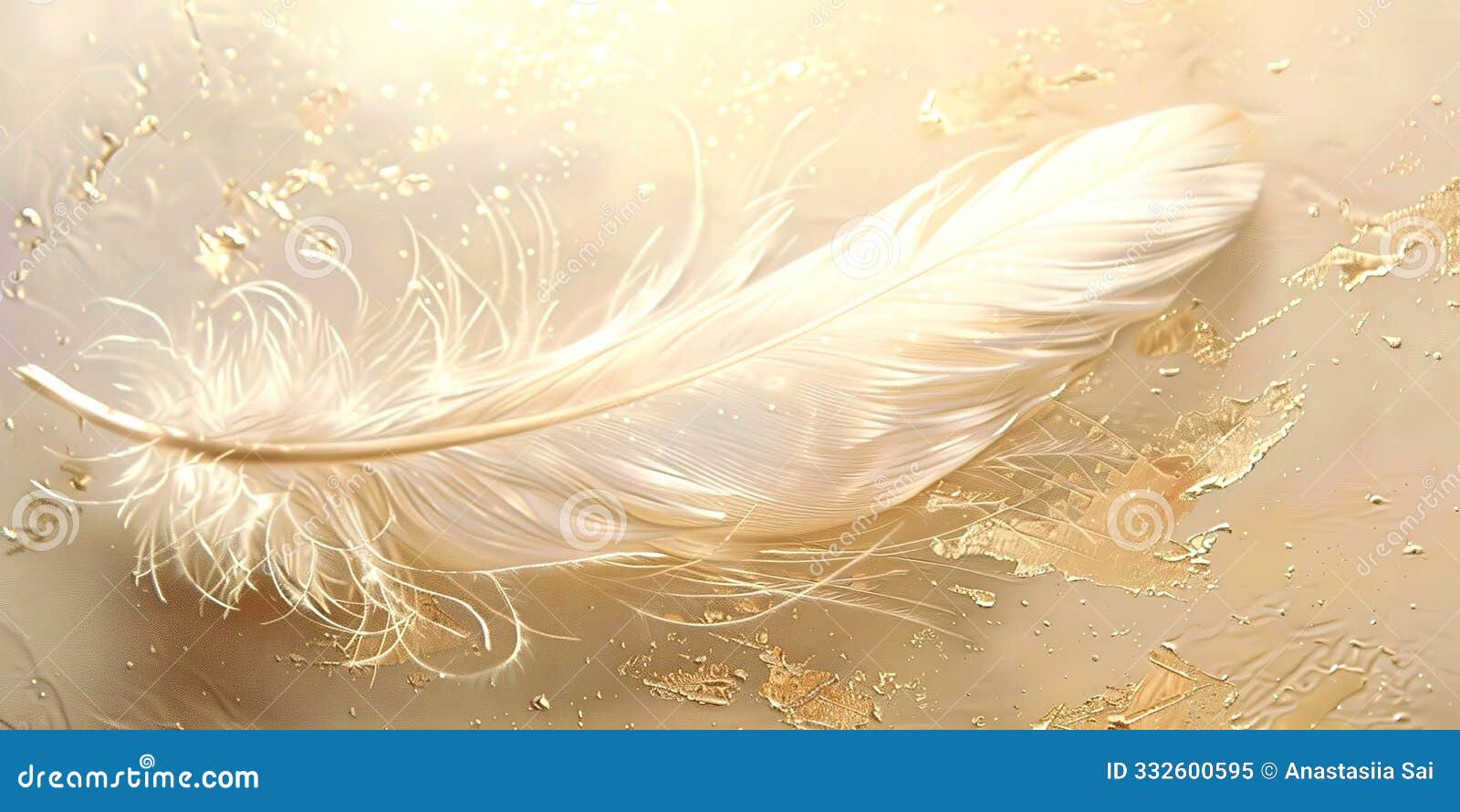 a white feather on a delicate background