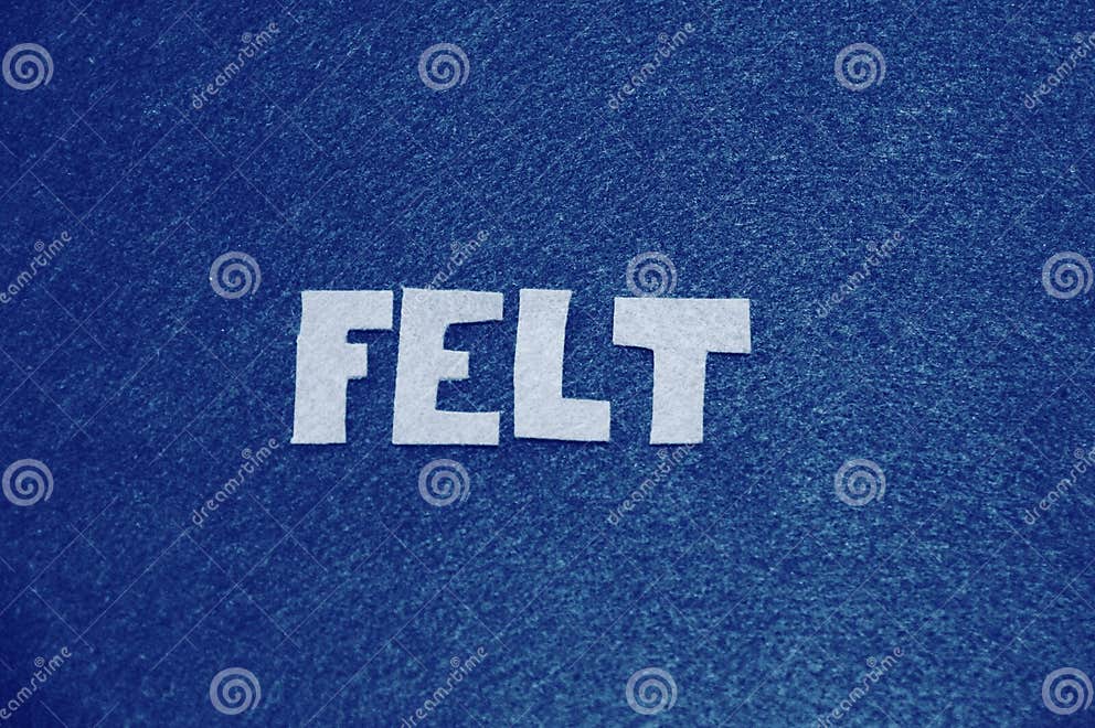 White Felt Letters Self Reference Stock Image Image of selfreference