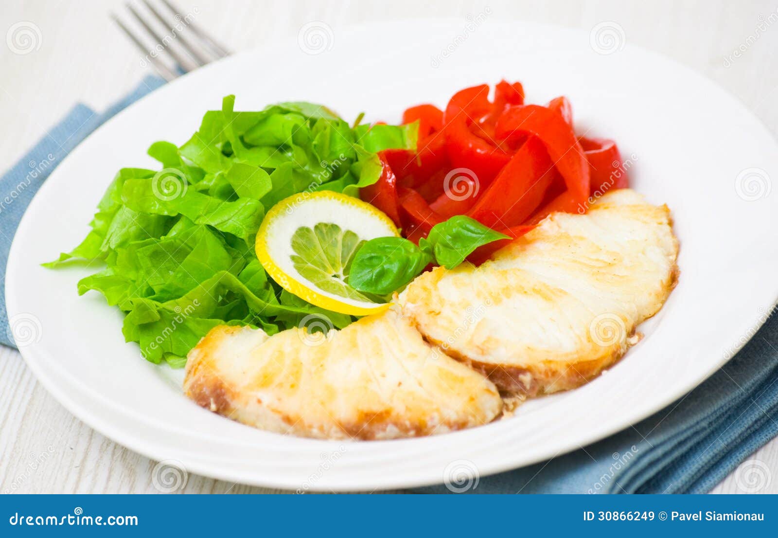 White Fish Fillet with Vegetables Stock Image - Image of nutritional ...