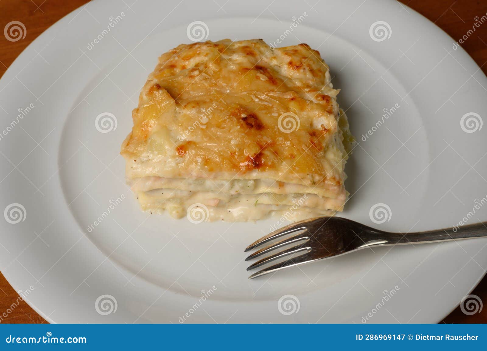 white fish lasagna or lasagne di pesce