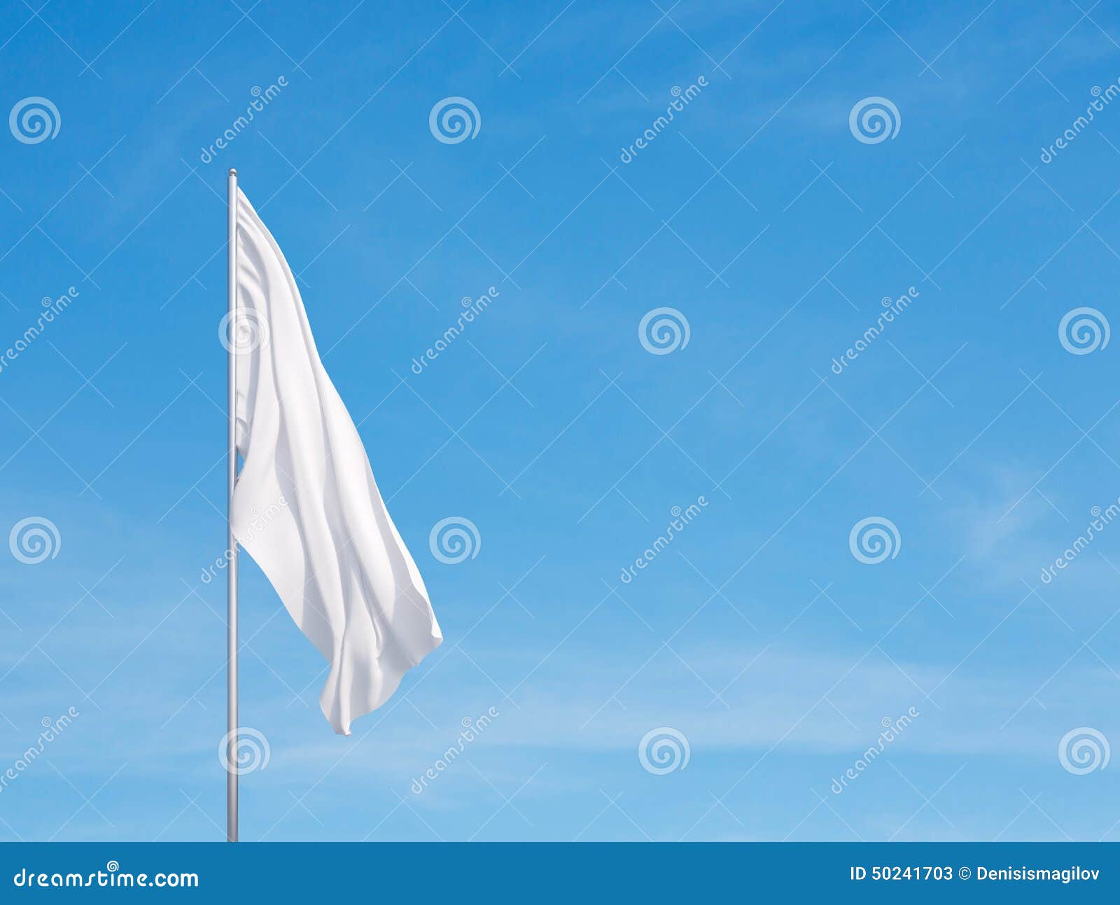 White flag stock illustration. Illustration of peace 50241703