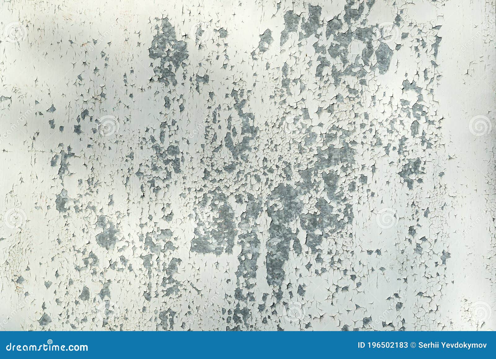 White Flaky Paint on a Metal Surface. Texture Background Stock Image