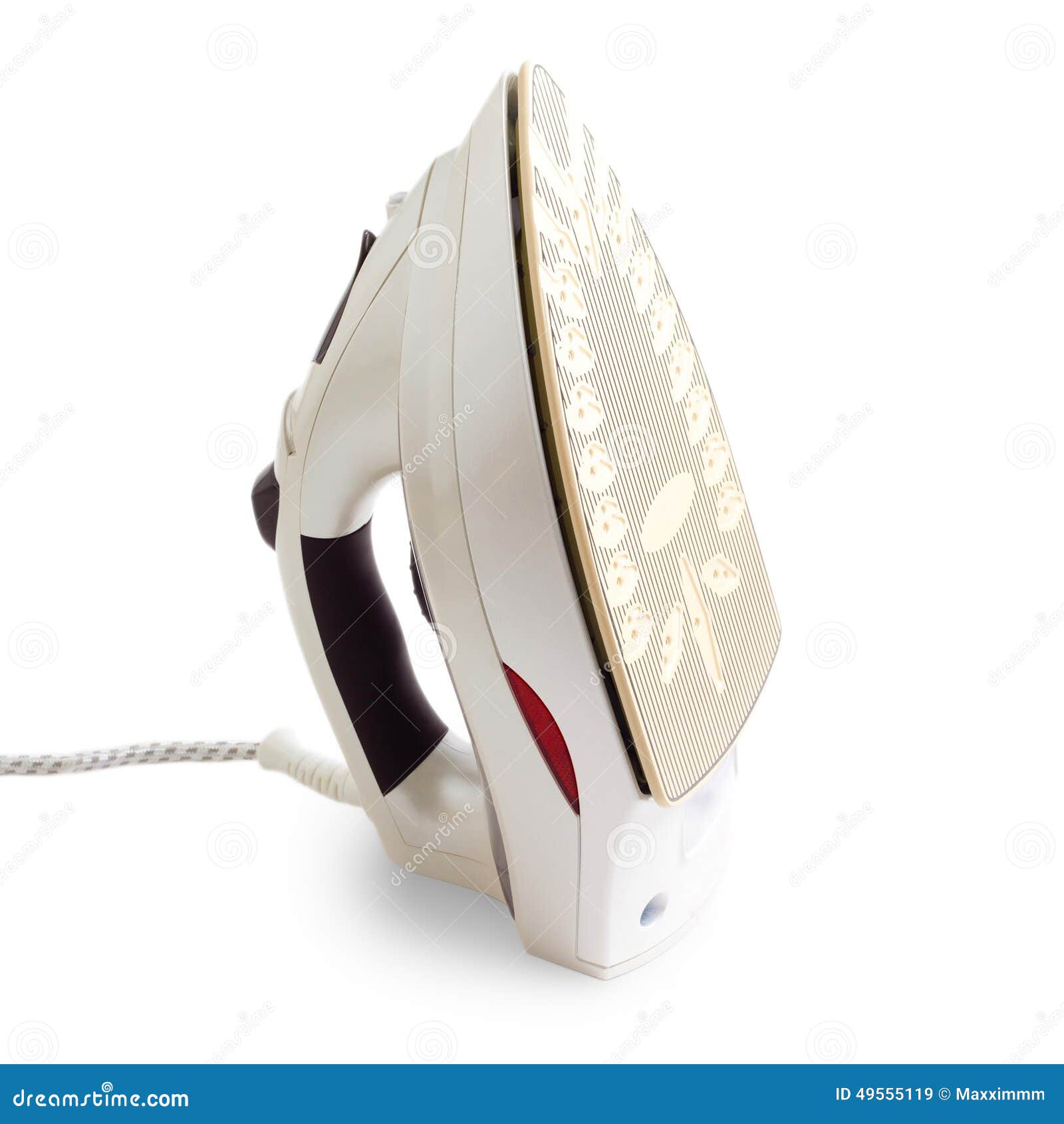 White Flatiron Electric Iron Clothes Isolated on Stock Image Image of domestic, housewife