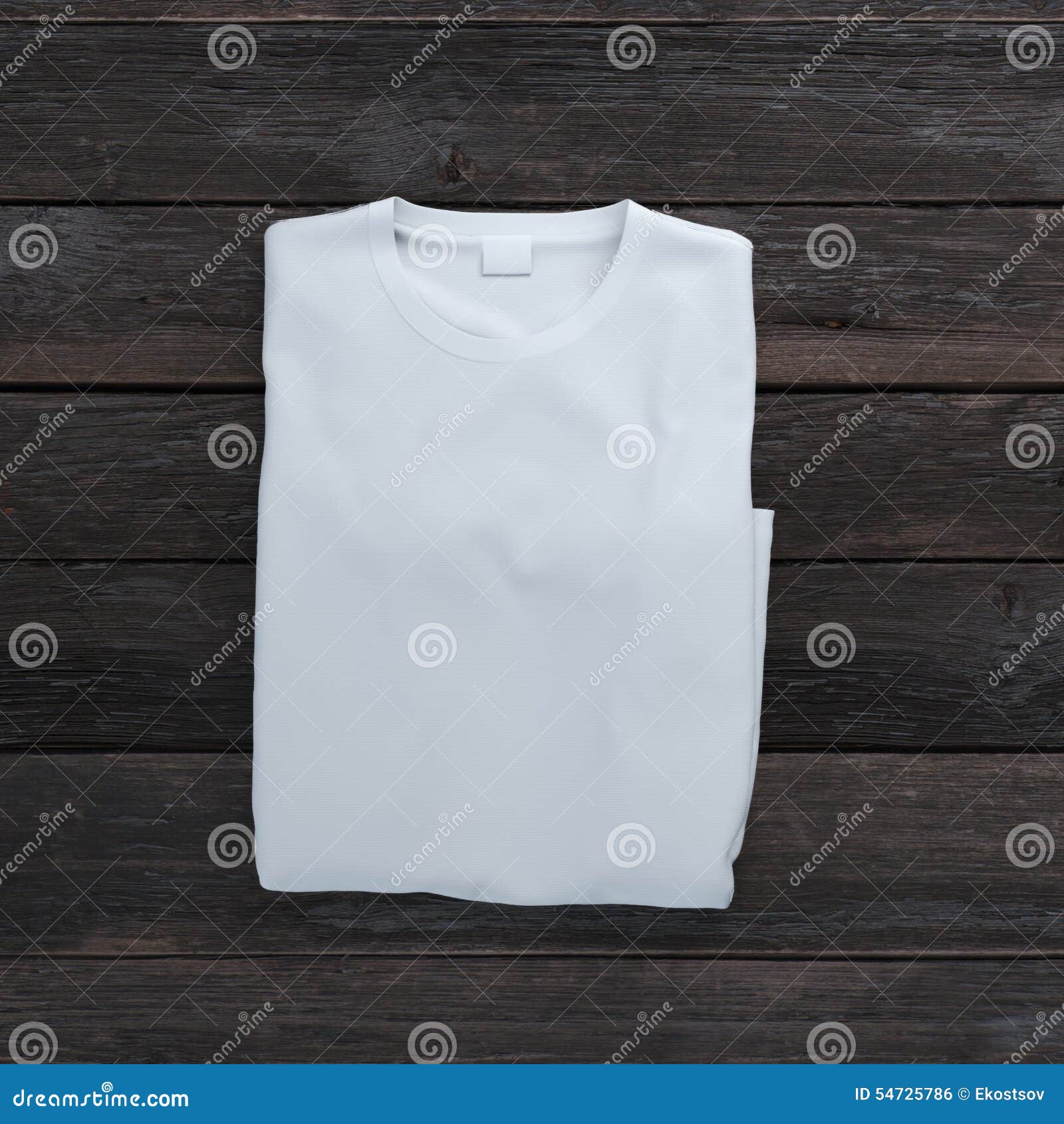 White Folded T-shirt on Wooden Background Stock Photo - Image of design ...