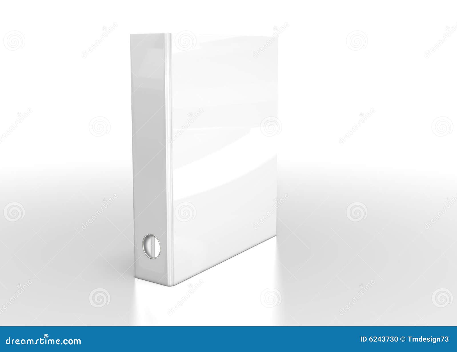 White folder stock illustration. Illustration of binder 6243730