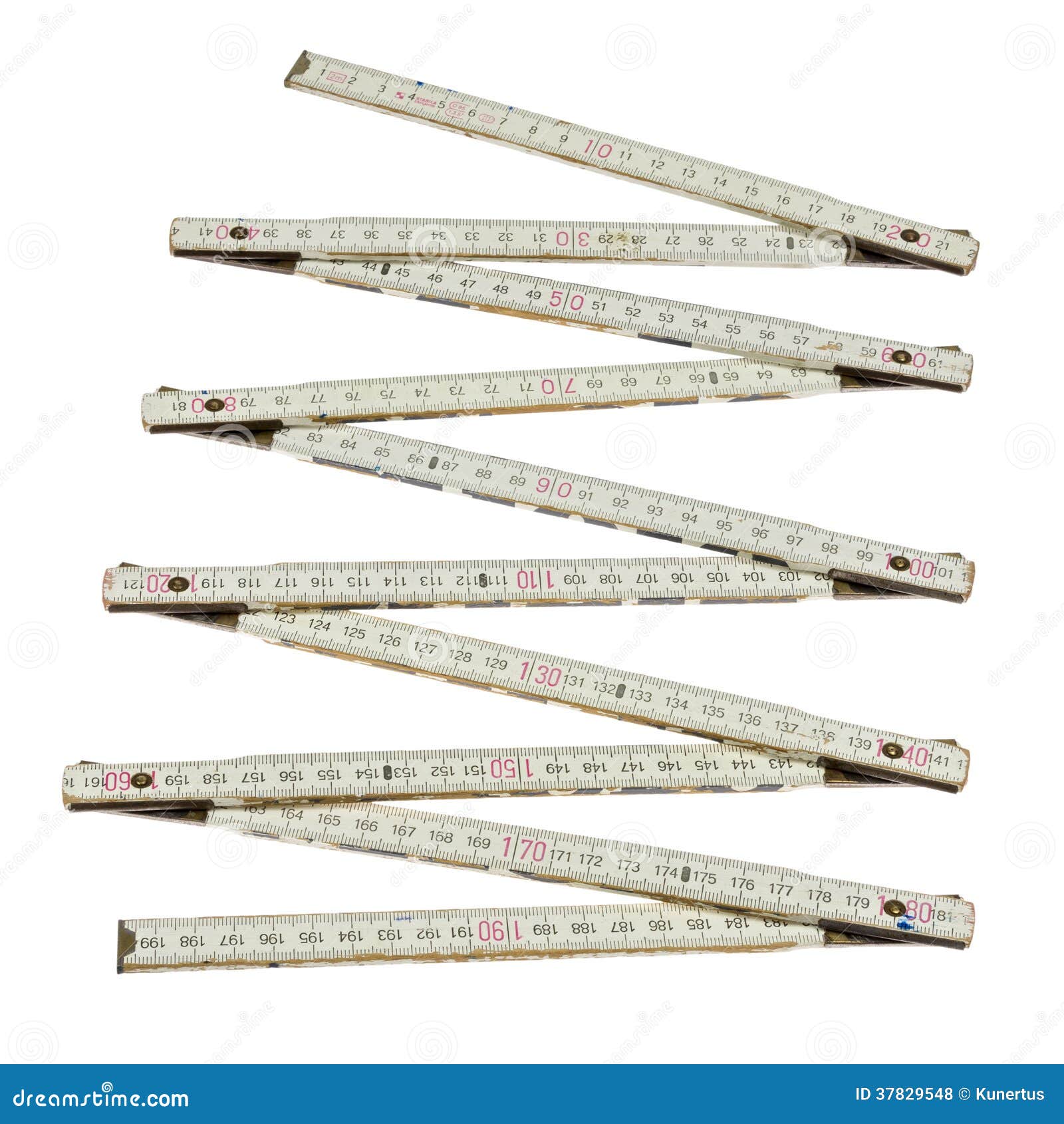 White folding rule stock photo. Image of length, work 37829548
