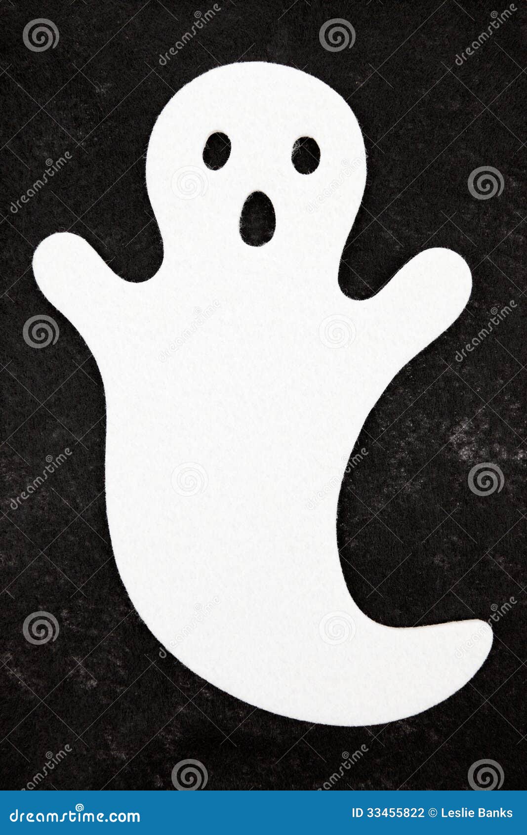 White Ghost On Black Background Stock Photography - Image: 33455822