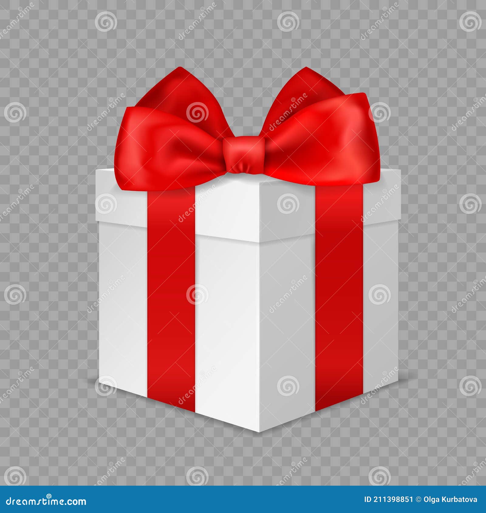 White ribbon bow wrapping Royalty Free Vector Image
