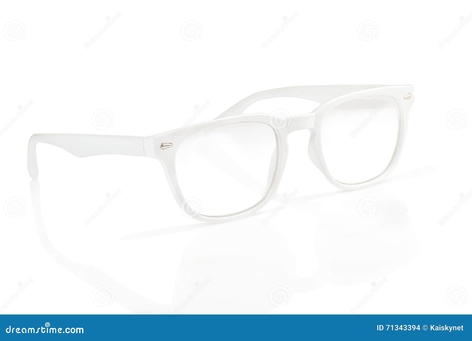 White Glasses Isolated on White Stock Photo Image of diopter, goggles