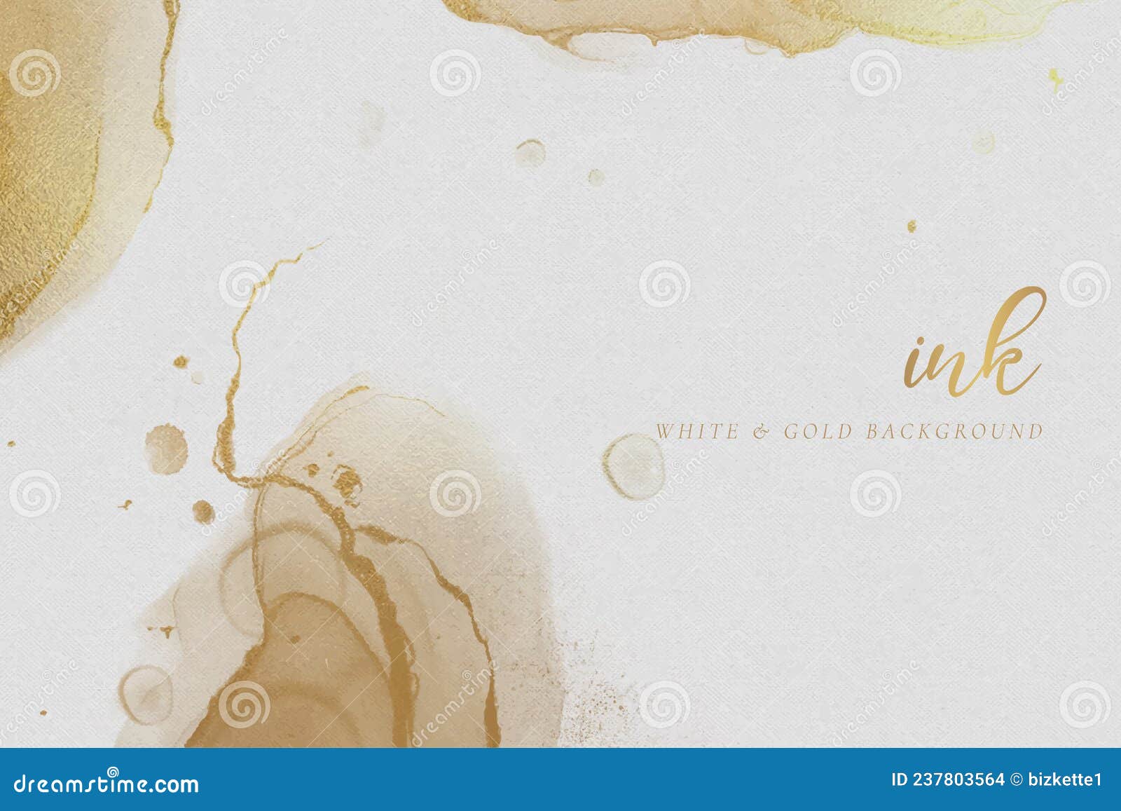 White Gold Alcohol Ink Background Vector Illustration Stock Vector ...
