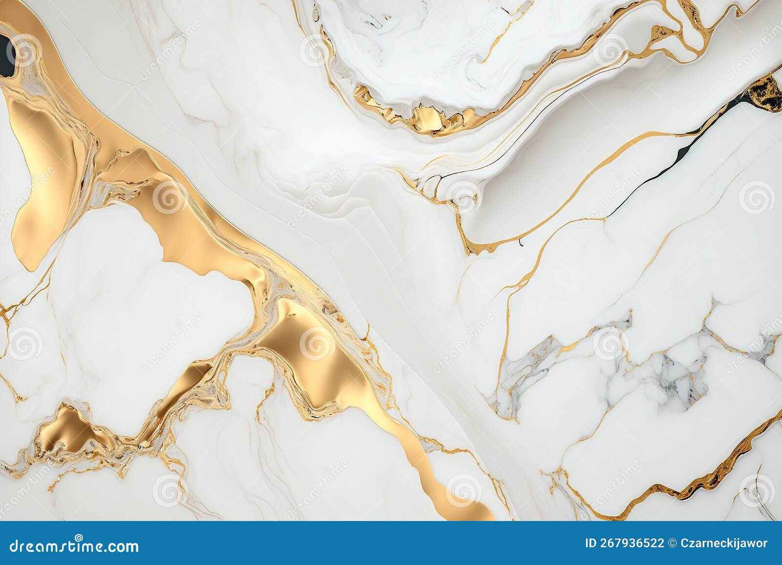 white and gold marble slabs background. stone texture composition. backdrop for food photography.